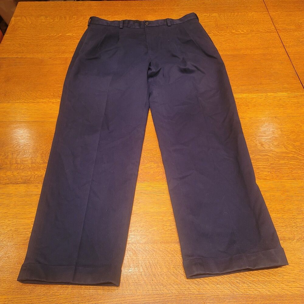 Brooks Brothers Elliot Advantage Chino Blue Pants Mens 38x32 100% Cotton